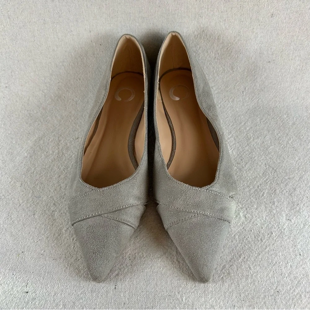 Journee Collection Women’s 8 Gray 'Winslo' Flat - Picture 3 of 9